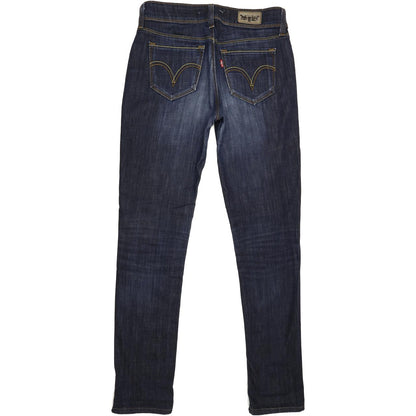 Levi's 471 Women Blue Straight Slim Stretch Jeans W30 L31
