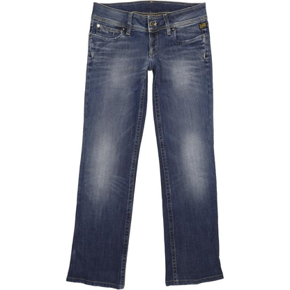 G-Star Ford Women Blue Straight Loose Stretch Jeans W29 L32