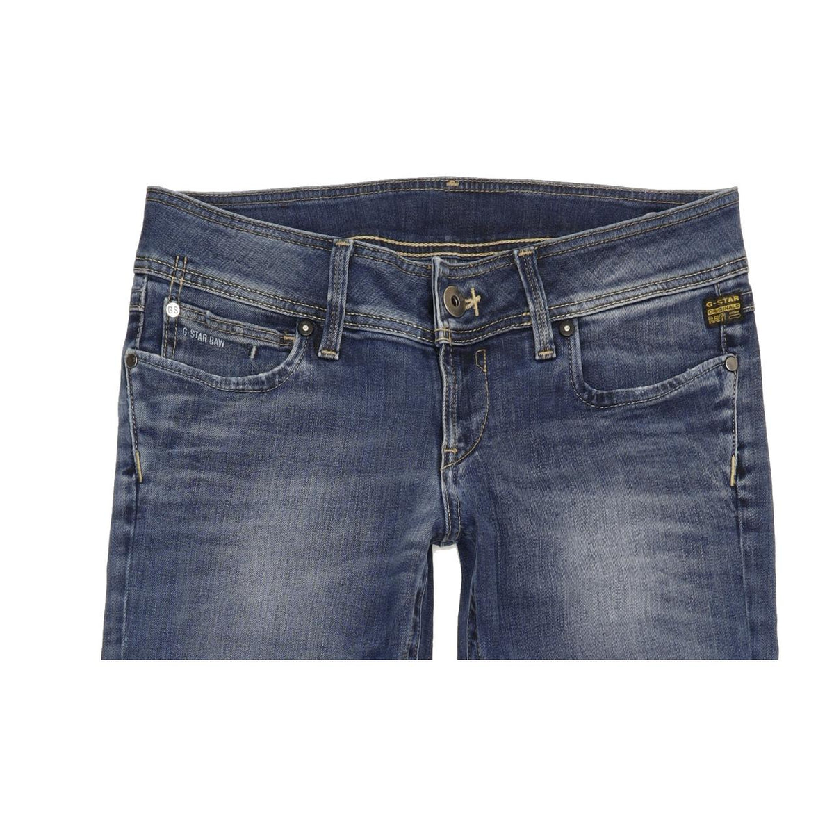G-Star Ford Women Blue Straight Loose Stretch Jeans W29 L32