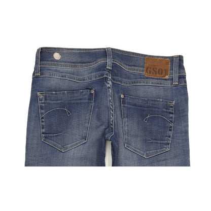 G-Star Ford Women Blue Straight Loose Stretch Jeans W29 L32