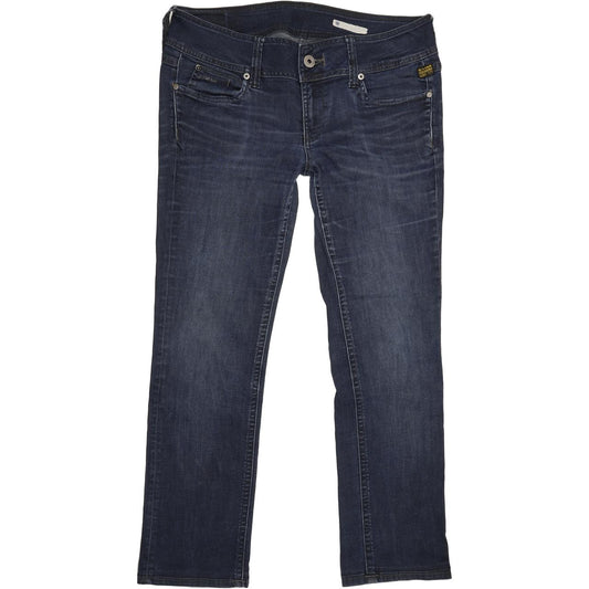 G-Star Women Blue Straight Slim Jeans W31 L28