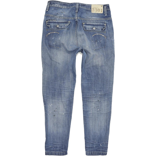 G-Star Bleeker Blue Tapered Loose Jeans High Waisted W28 L30