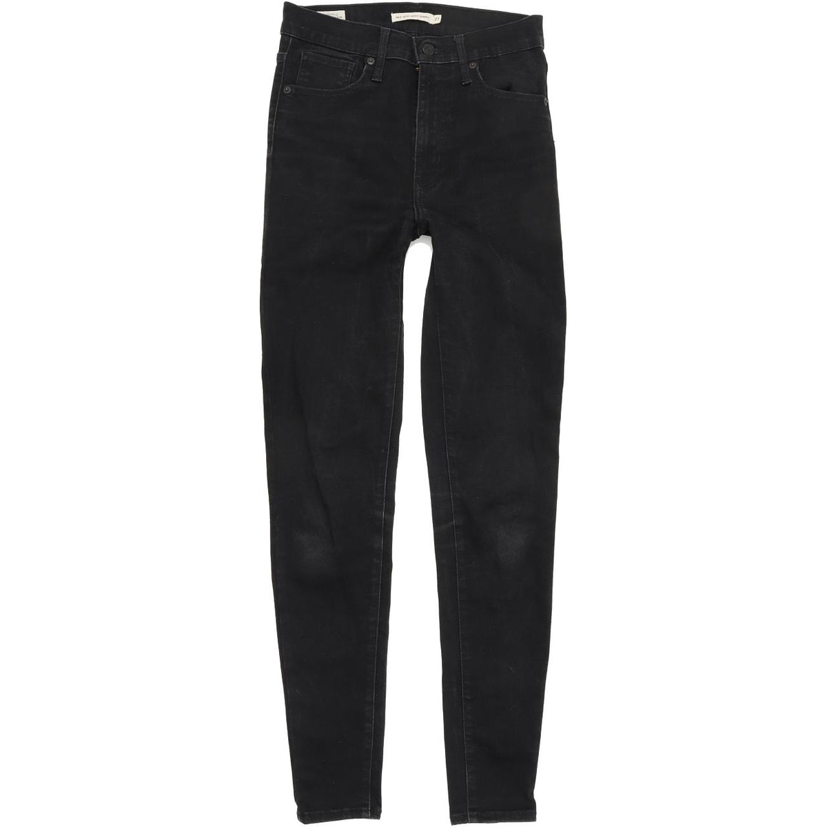 Levi's Mile High Super Women Black Skinny Slim Stretch Jeans W27 L30
