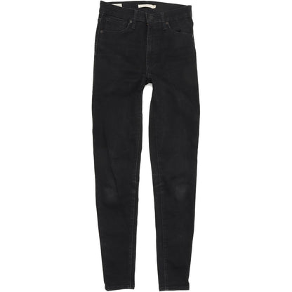 Levi's Mile High Super Women Black Skinny Slim Stretch Jeans W27 L30