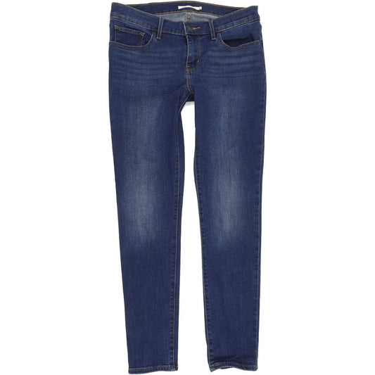 Levi's 711 Women Blue Skinny Slim Stretch Jeans W30 L30