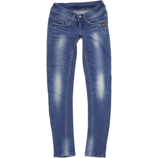G-Star Midge Cody  Women Blue Skinny Slim Stretch Jeans W25 L32