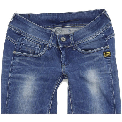 G-Star Midge Cody  Women Blue Skinny Slim Stretch Jeans W25 L32