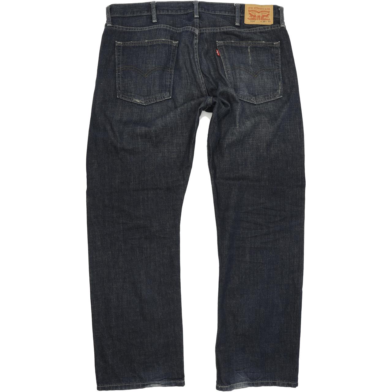 Levi's 514 Men Blue Straight Slim Jeans W38 L30