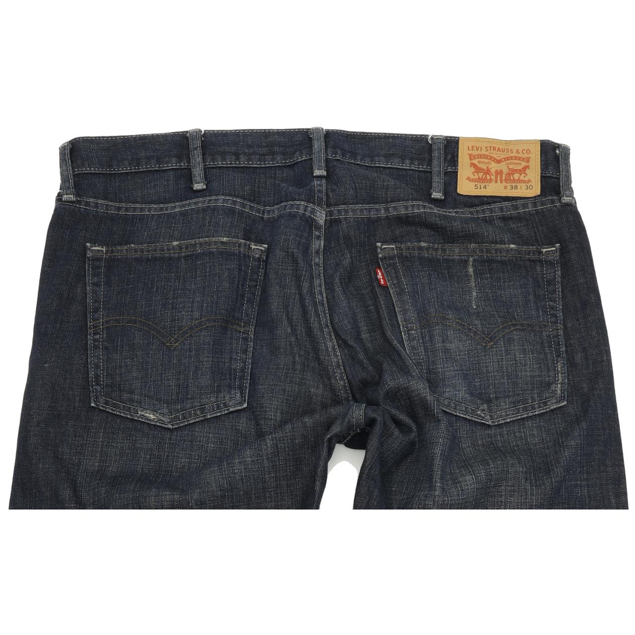 Levi's 514 Men Blue Straight Slim Jeans W38 L30