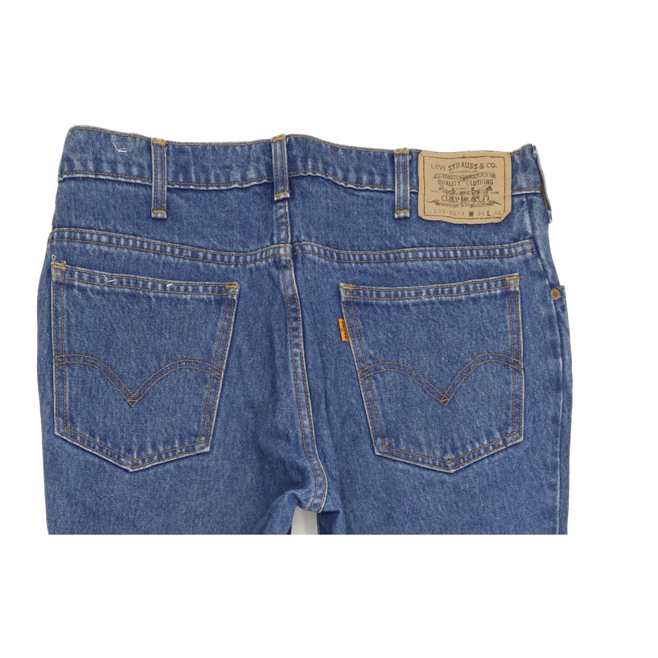 Levi's 639 Men Blue Tapered Regular Jeans W34 L32