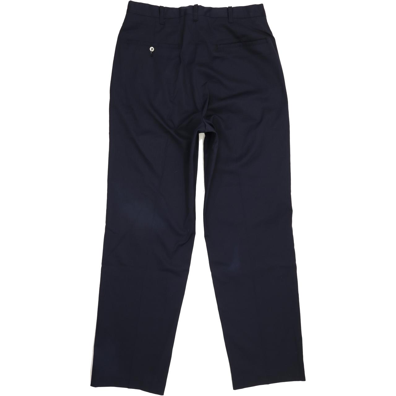 Lee Men Navy Straight Regular Trousers W31 L30