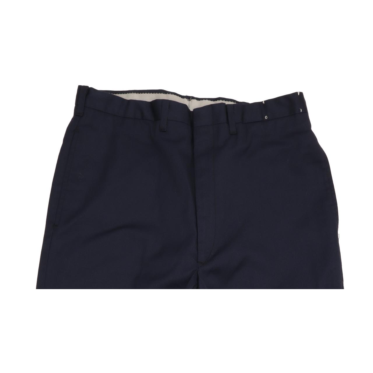 Lee Men Navy Straight Regular Trousers W31 L30