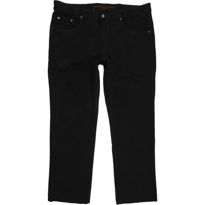 Joker Double Saddle Stitched Men Black Straight Regular Jeans W42 L32