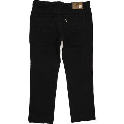 Joker Double Saddle Stitched Men Black Straight Regular Jeans W42 L32