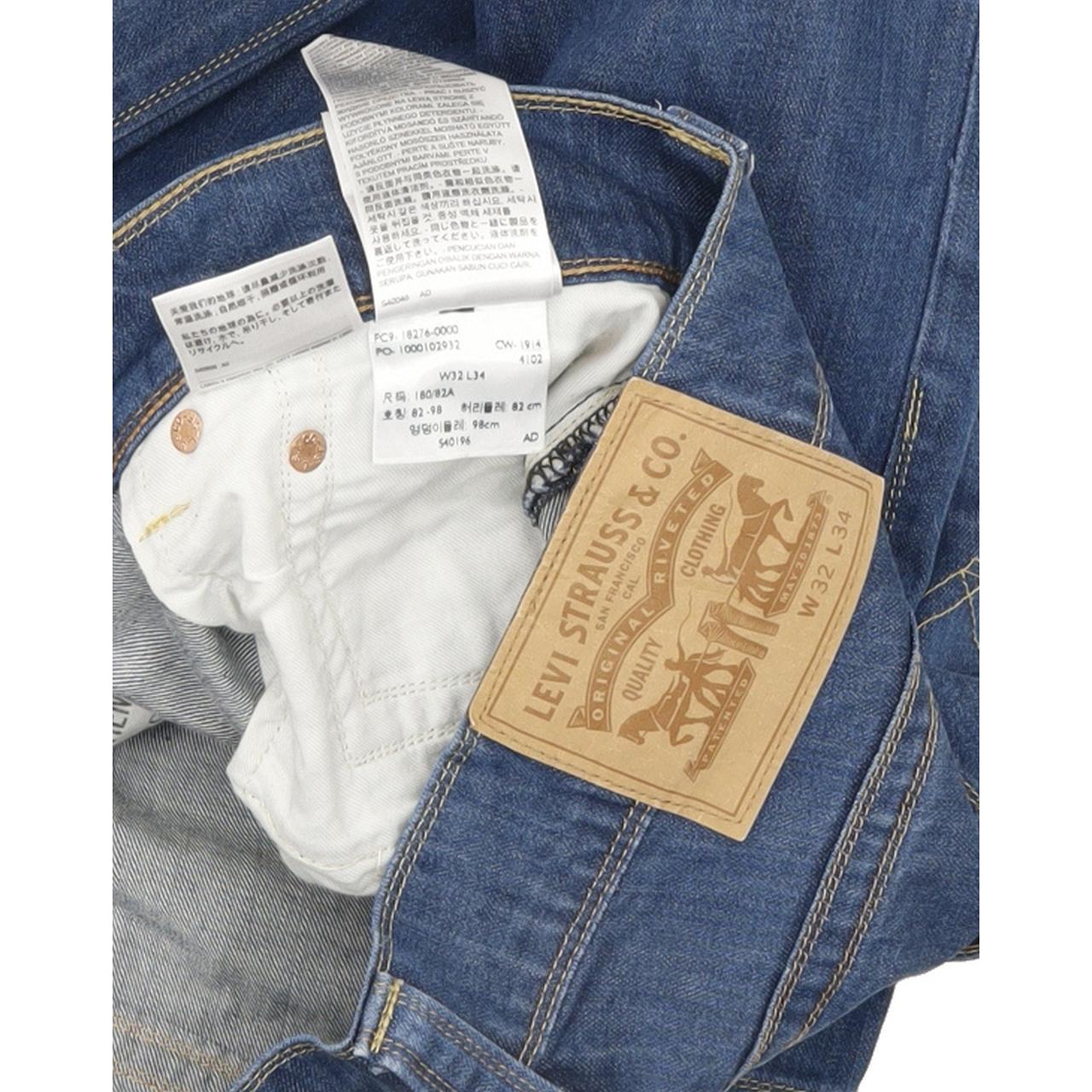 Levi's Men Blue Straight Regular Jeans W32 L33