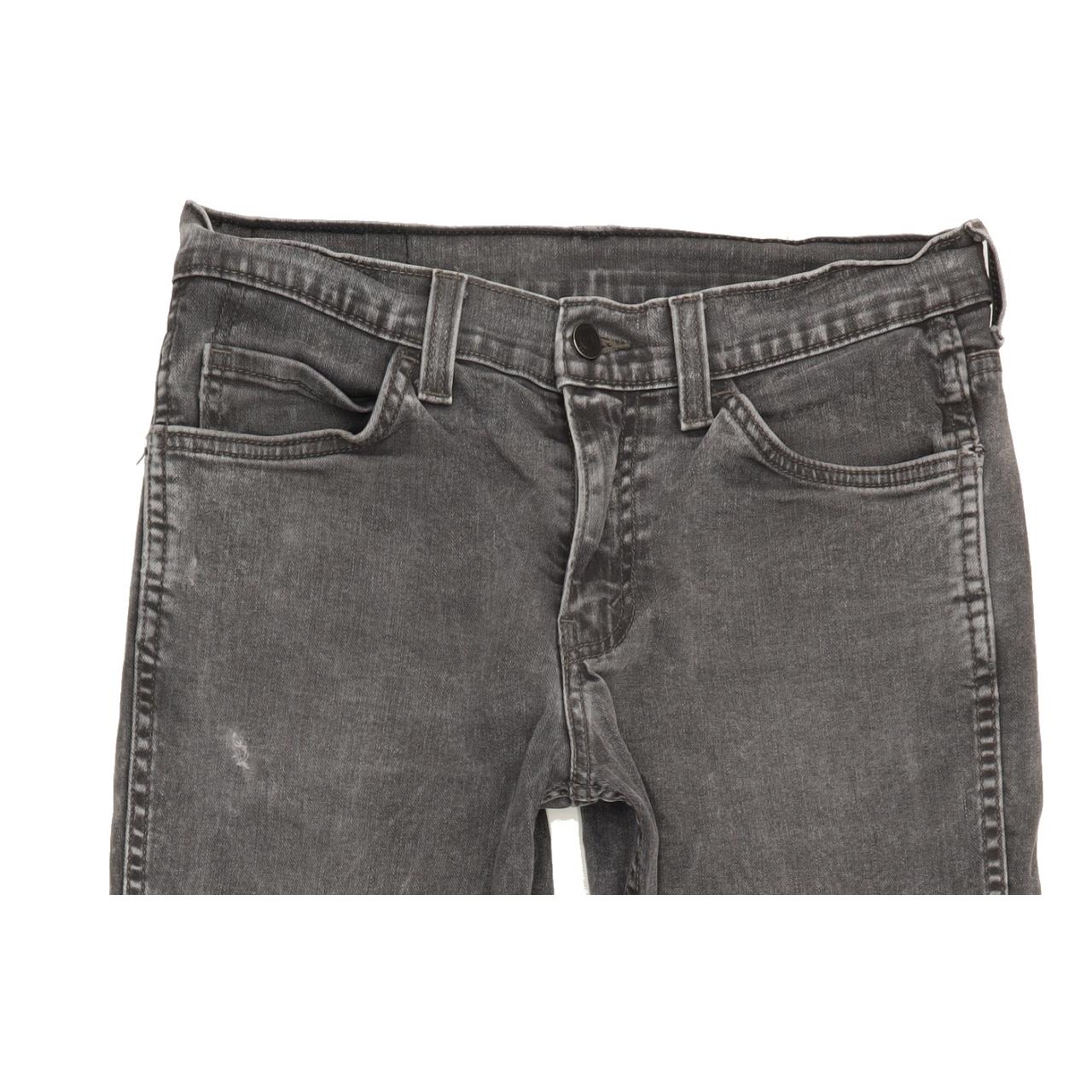 Levi's 511 Men Grey Straight Slim Stretch Jeans W30 L31