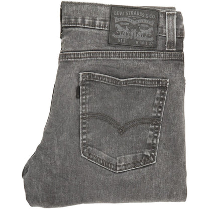 Levi's 511 Men Grey Straight Slim Stretch Jeans W30 L31