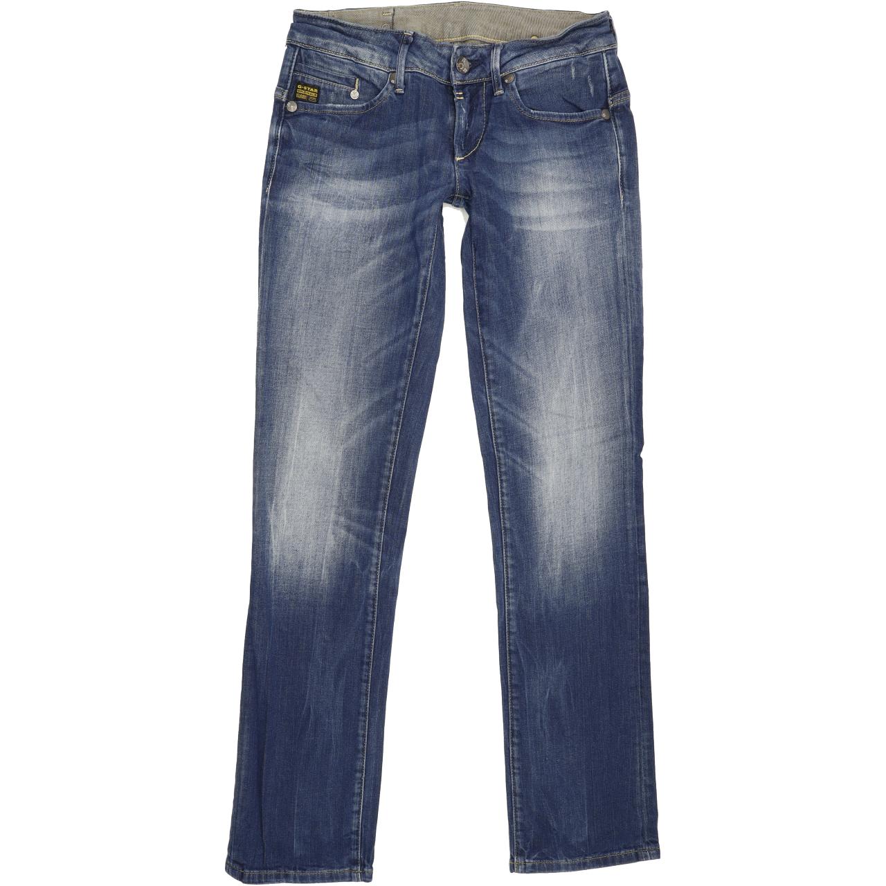 G-Star Midge Women Blue Straight Slim Stretch Jeans W29 L32