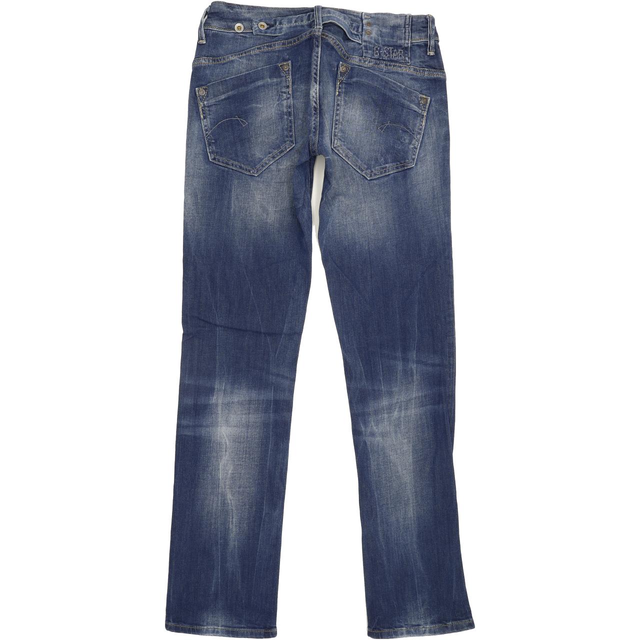 G-Star Midge Women Blue Straight Slim Stretch Jeans W29 L32