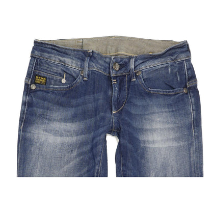 G-Star Midge Women Blue Straight Slim Stretch Jeans W29 L32