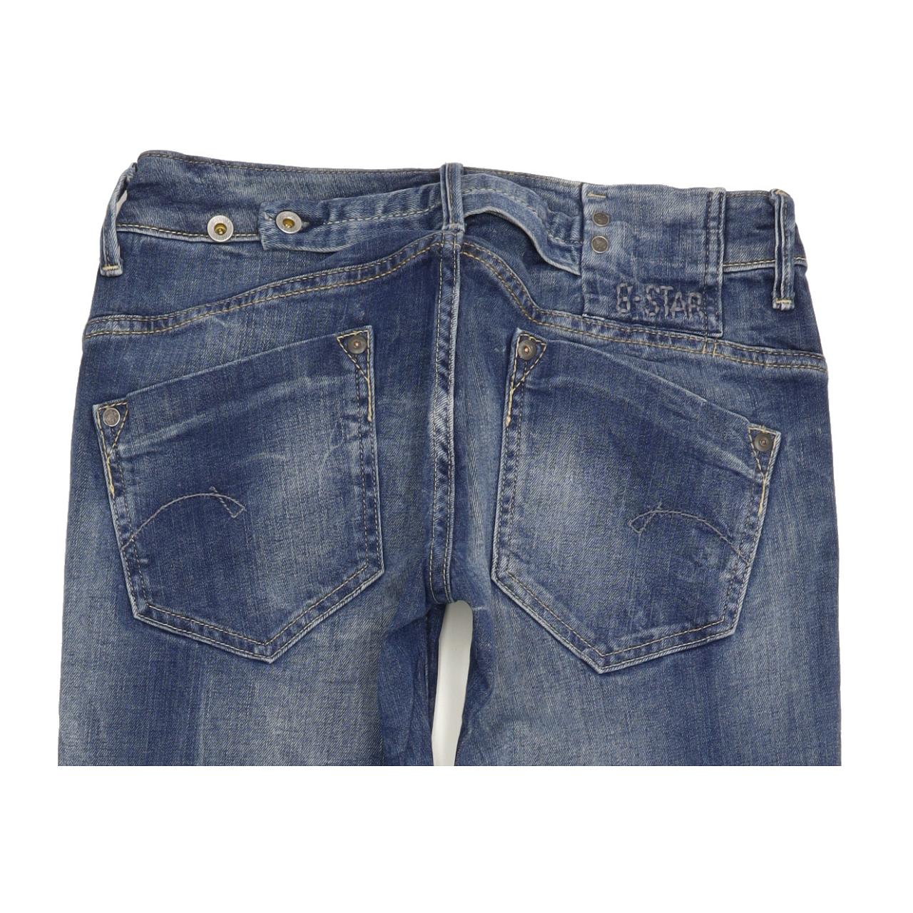 G-Star Midge Women Blue Straight Slim Stretch Jeans W29 L32
