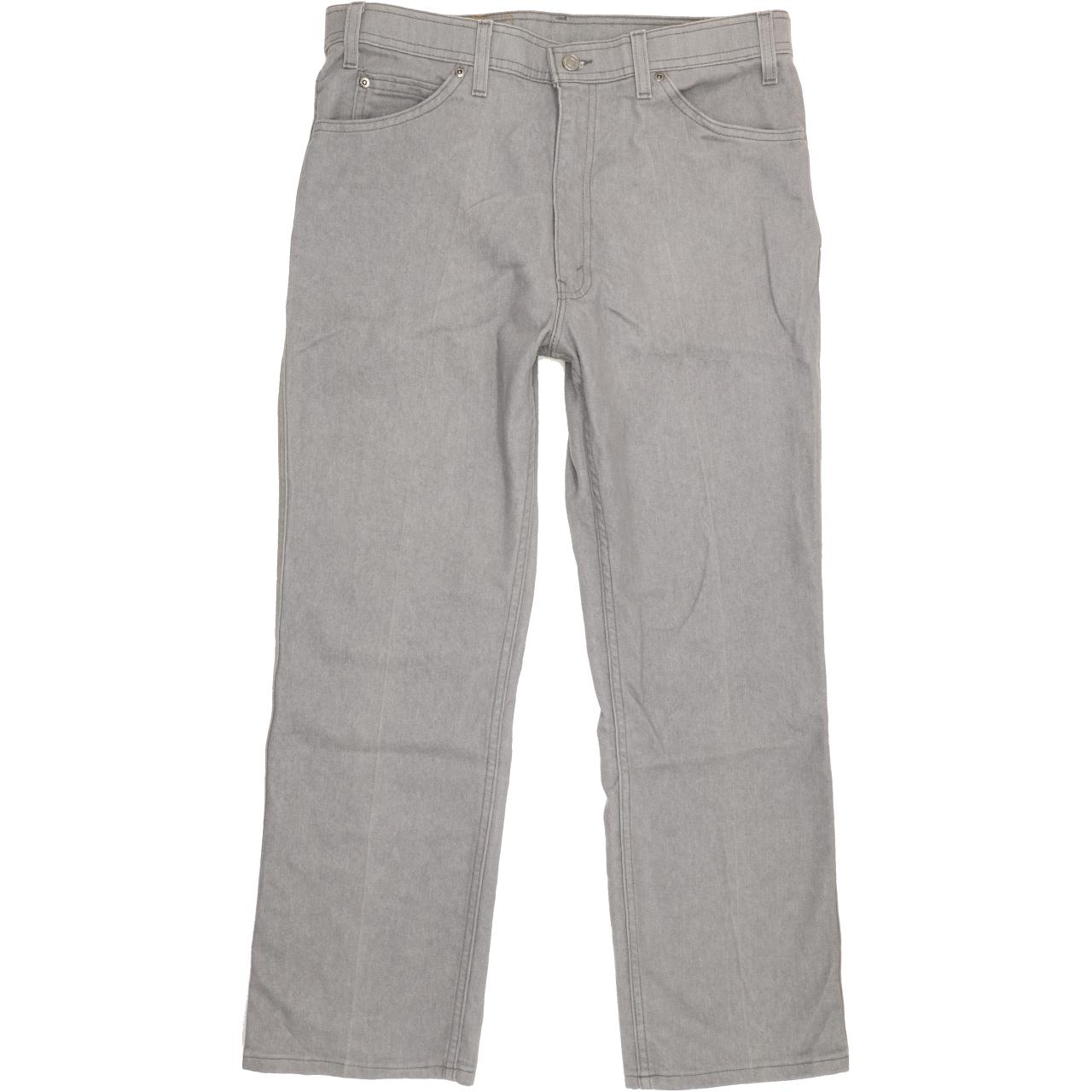 Levi's Made in USA Men Grey Straight Regular Jeans W36 L29