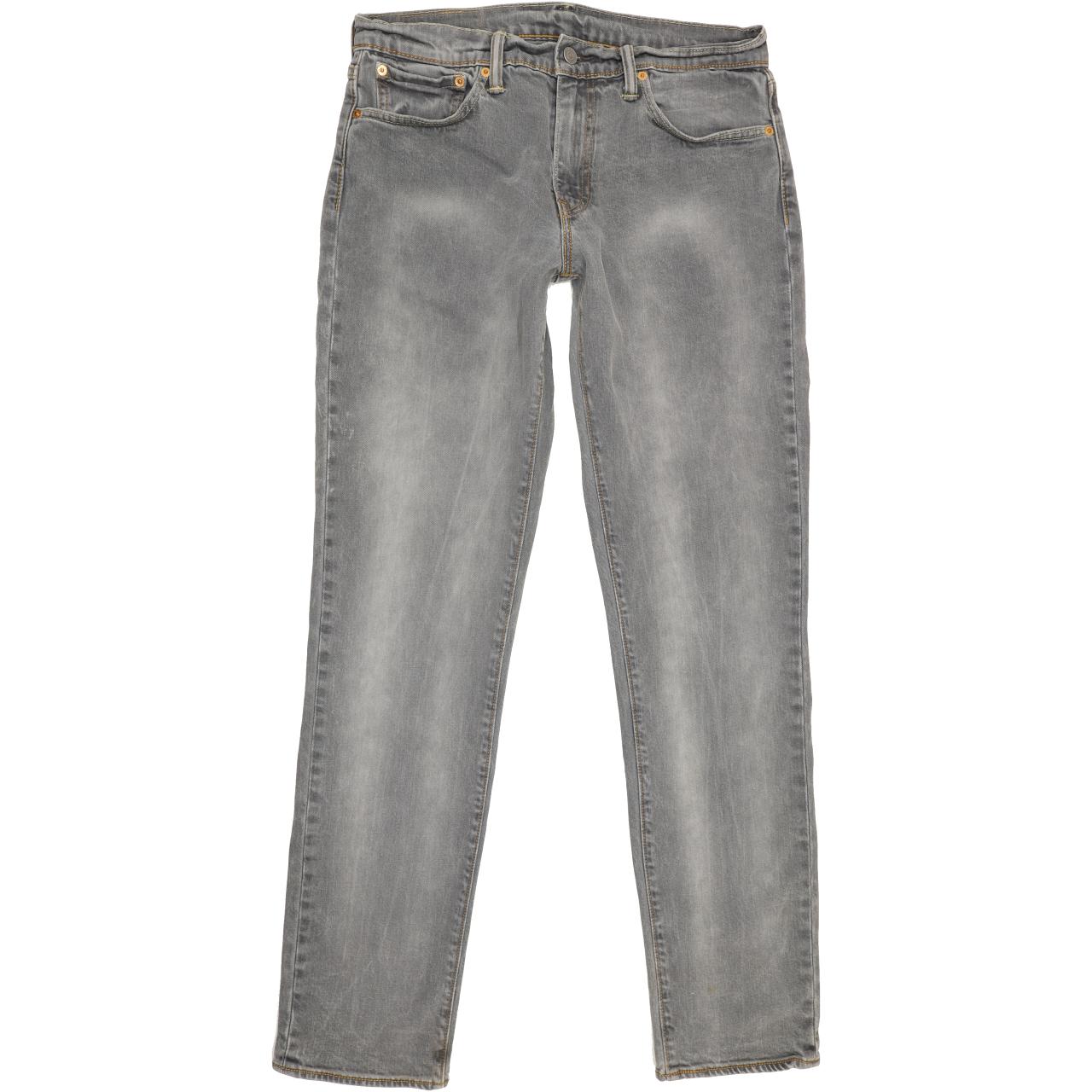 Levi's 511 Men Grey Straight Slim Stretch Jeans W32 L33