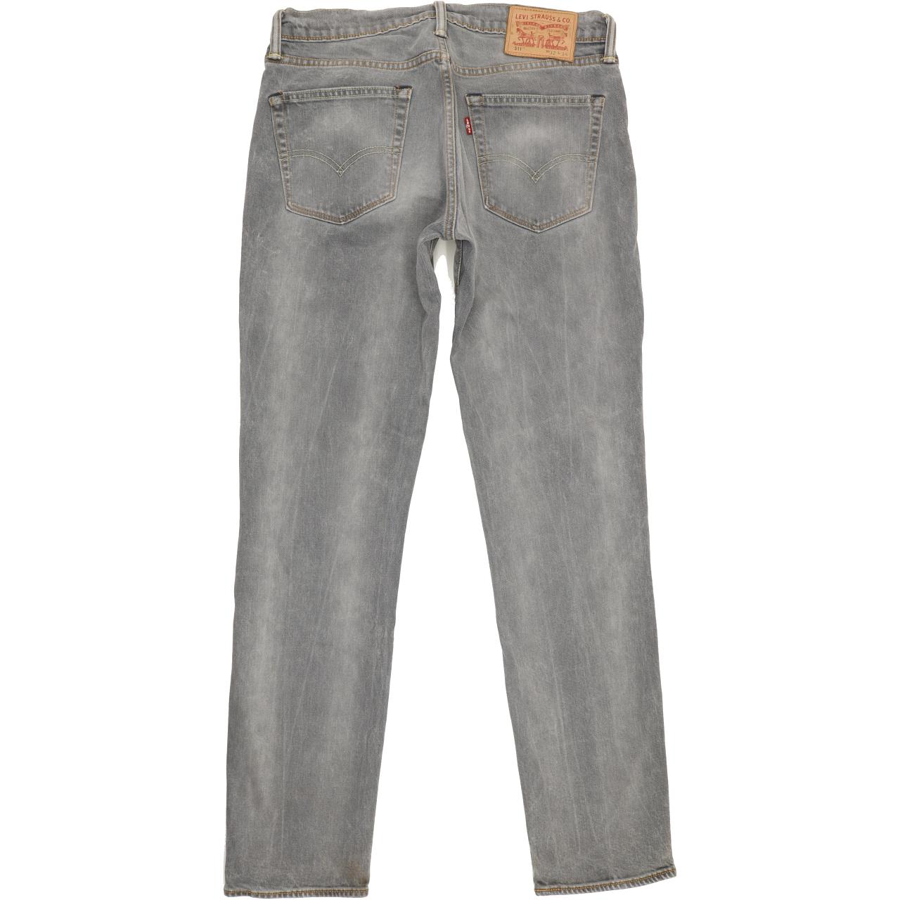 Levi's 511 Men Grey Straight Slim Stretch Jeans W32 L33