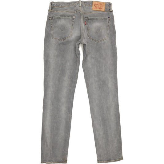 Levi's 511 Men Grey Straight Slim Stretch Jeans W32 L33