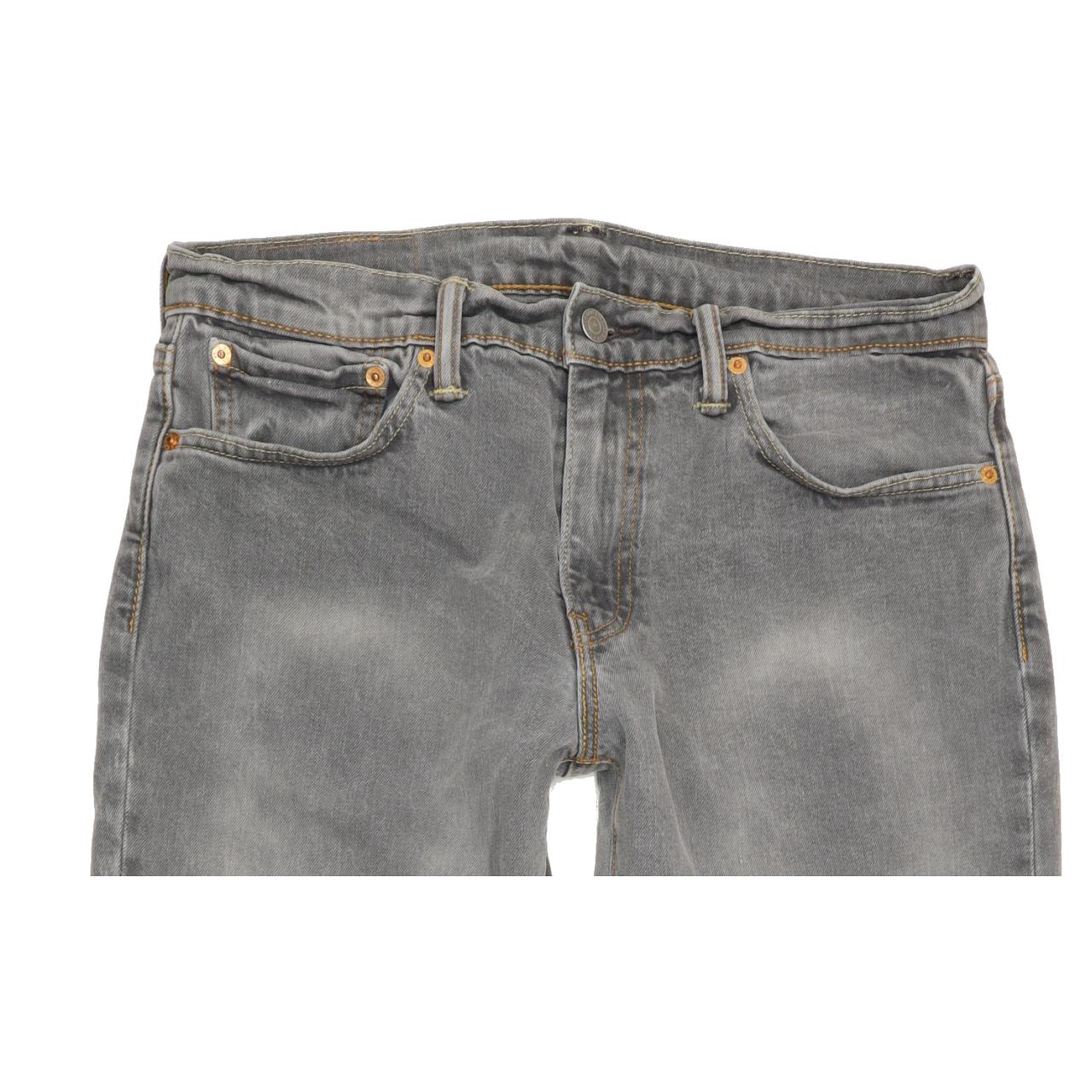 Levi's 511 Men Grey Straight Slim Stretch Jeans W32 L33