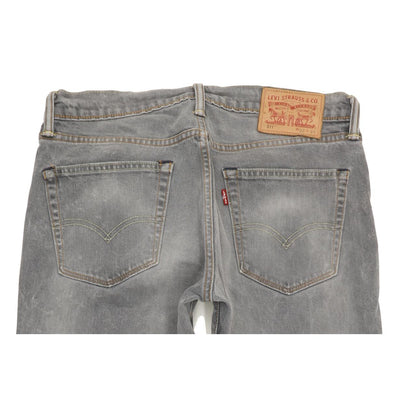 Levi's 511 Men Grey Straight Slim Stretch Jeans W32 L33