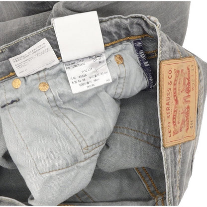 Levi's 511 Men Grey Straight Slim Stretch Jeans W32 L33