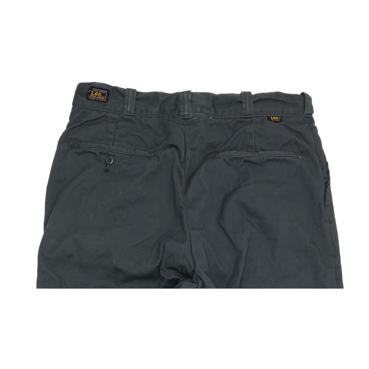 Lee Men Grey Straight Regular Trousers W30 L28