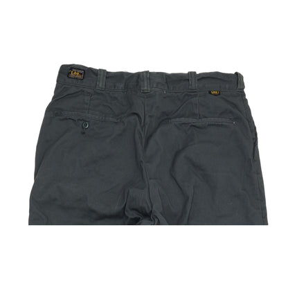 Lee Men Grey Straight Regular Trousers W30 L28