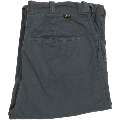 Lee Men Grey Straight Regular Trousers W30 L28