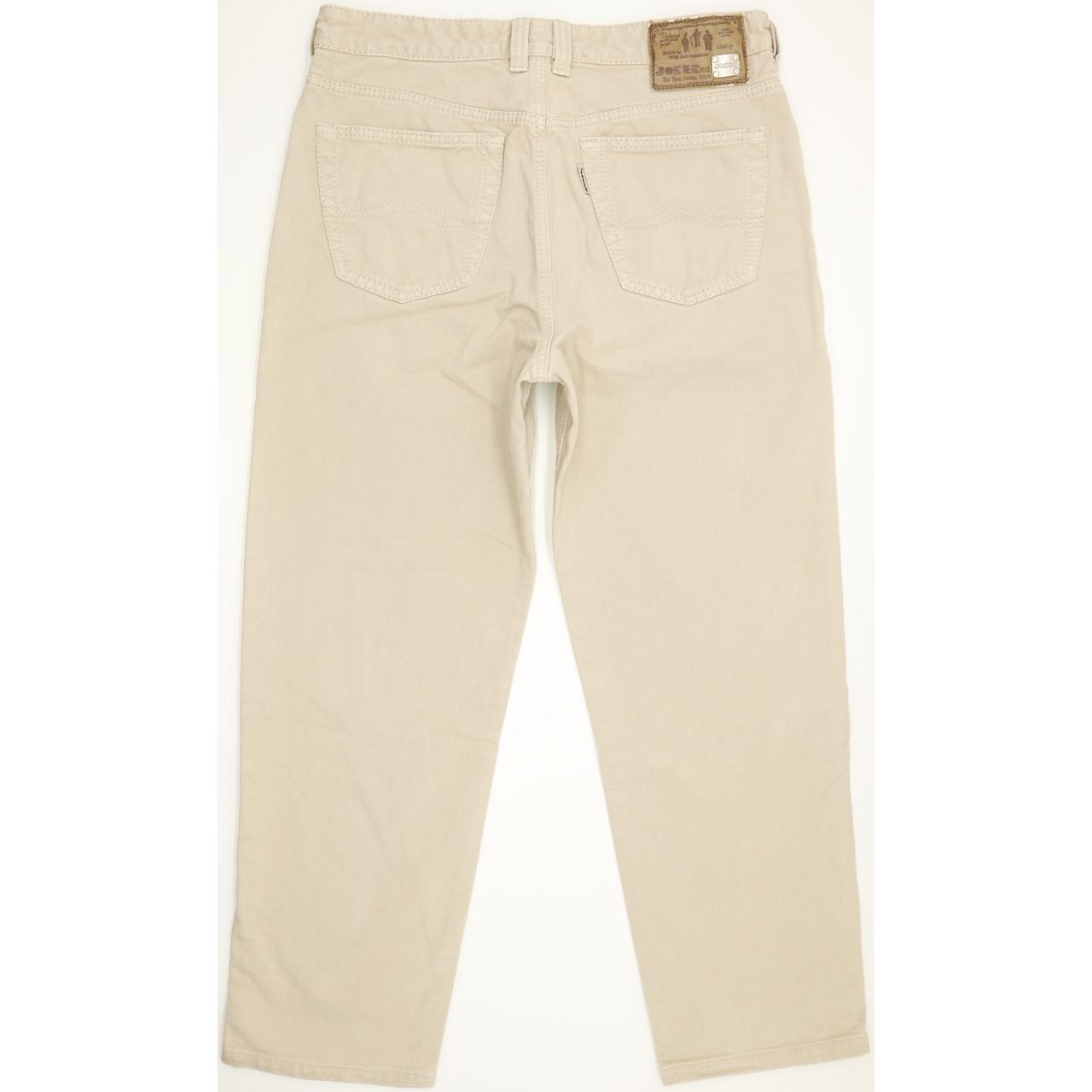 Joker The Three Famous Tailors Men Beige Straight Regular Jeans W35 L28