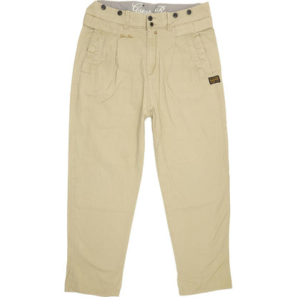 G-Star Booster Baggy Beige Tapered Loose Chino Jeans High Waisted W27 L31
