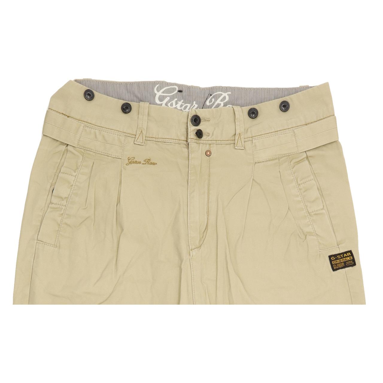 G-Star Booster Baggy Beige Tapered Loose Chino Jeans High Waisted W27 L31