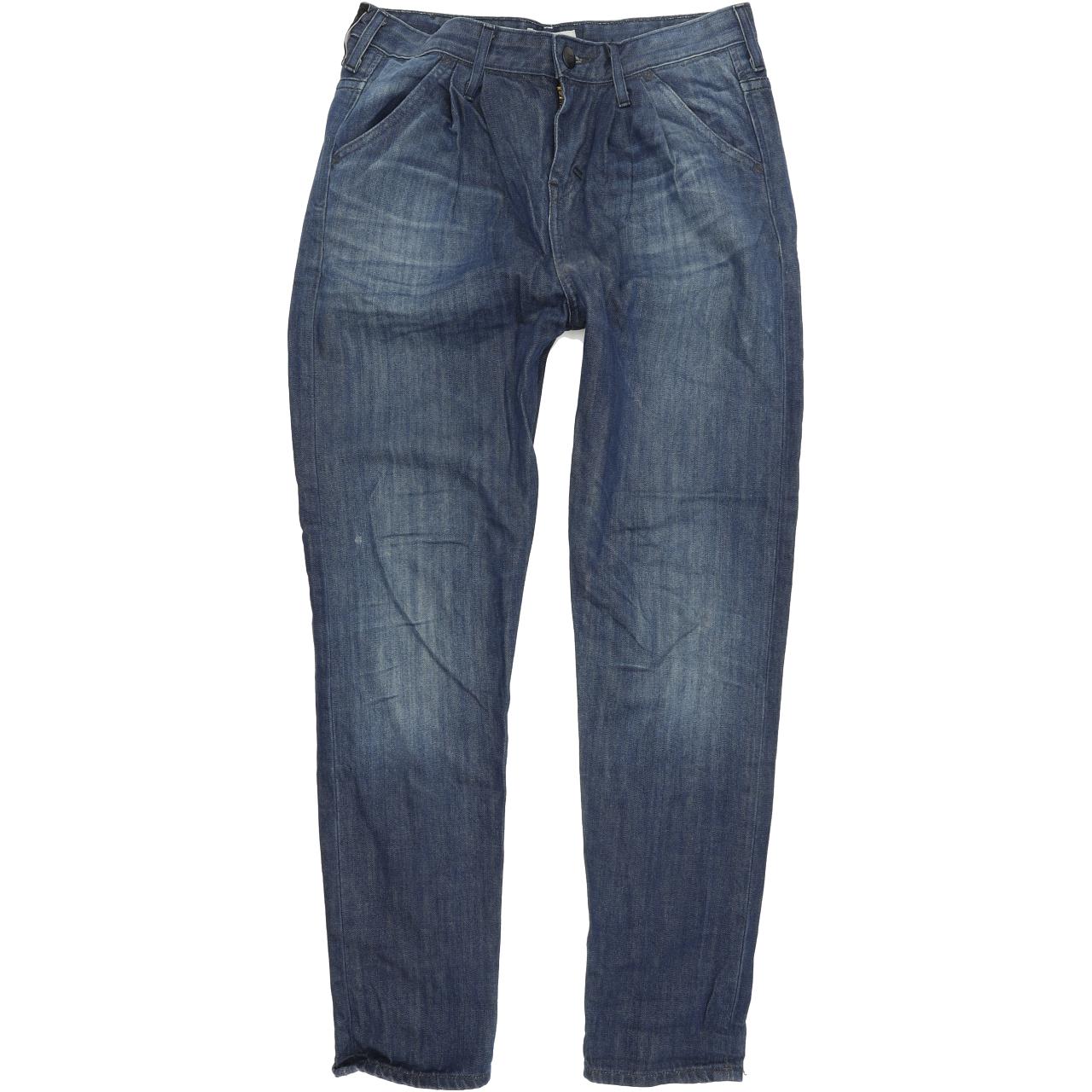 Lee Wildrose Blue Straight Relaxed Jeans High Waisted W28 L34