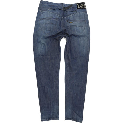 Lee Wildrose Blue Straight Relaxed Jeans High Waisted W28 L34