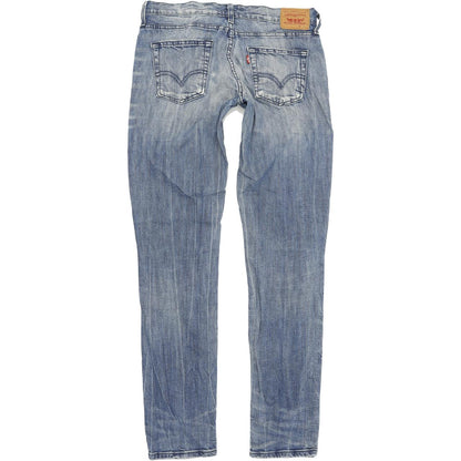 Levi's Women Blue Straight Slim Stretch Jeans W30 L32