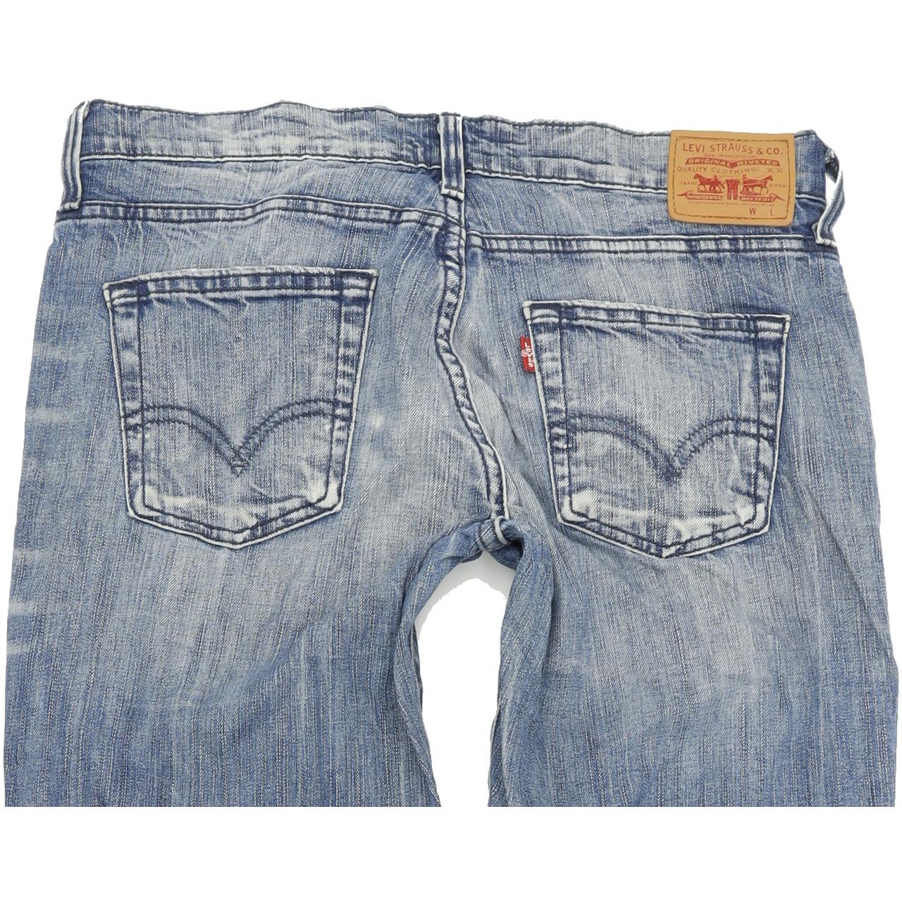 Levi's Women Blue Straight Slim Stretch Jeans W30 L32