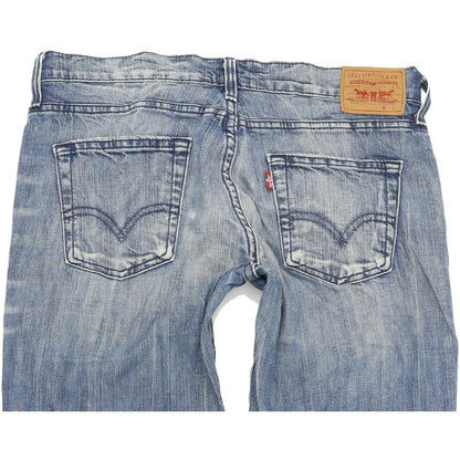 Levi's Women Blue Straight Slim Stretch Jeans W30 L32
