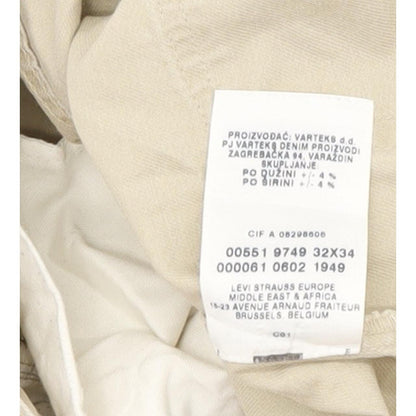 Levi's 551 Men Beige Straight Regular Jeans W31 L33