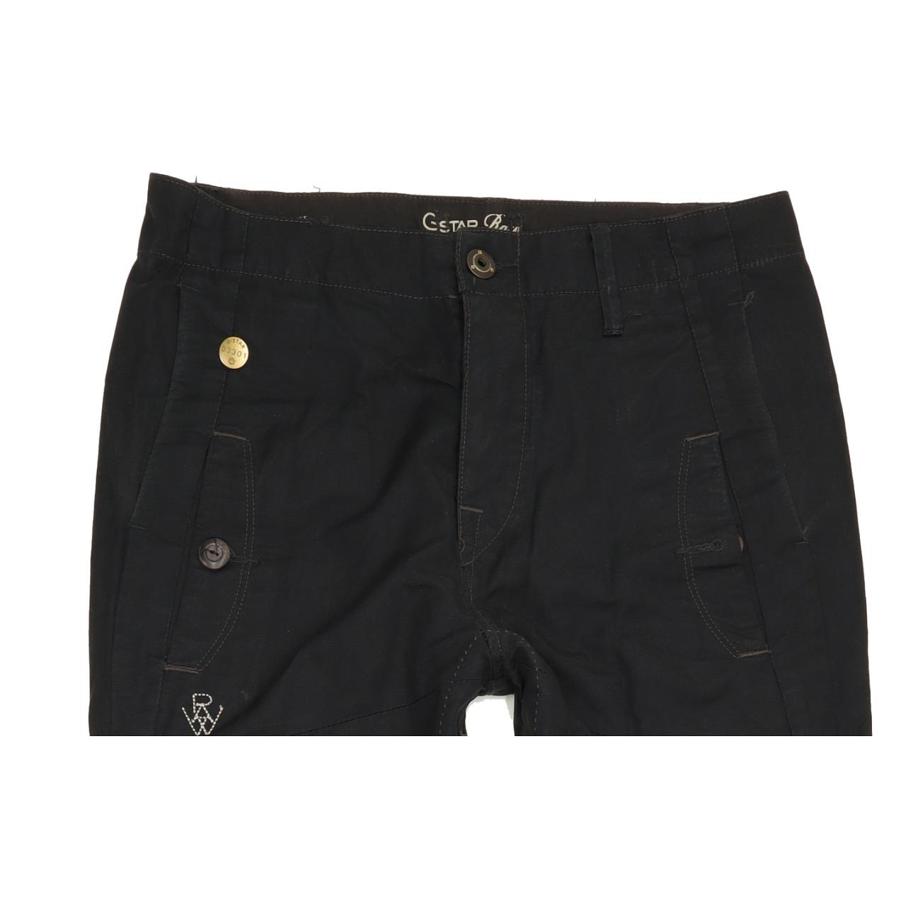 G-Star Savile Men Black Straight Regular Chino Jeans W30 L33