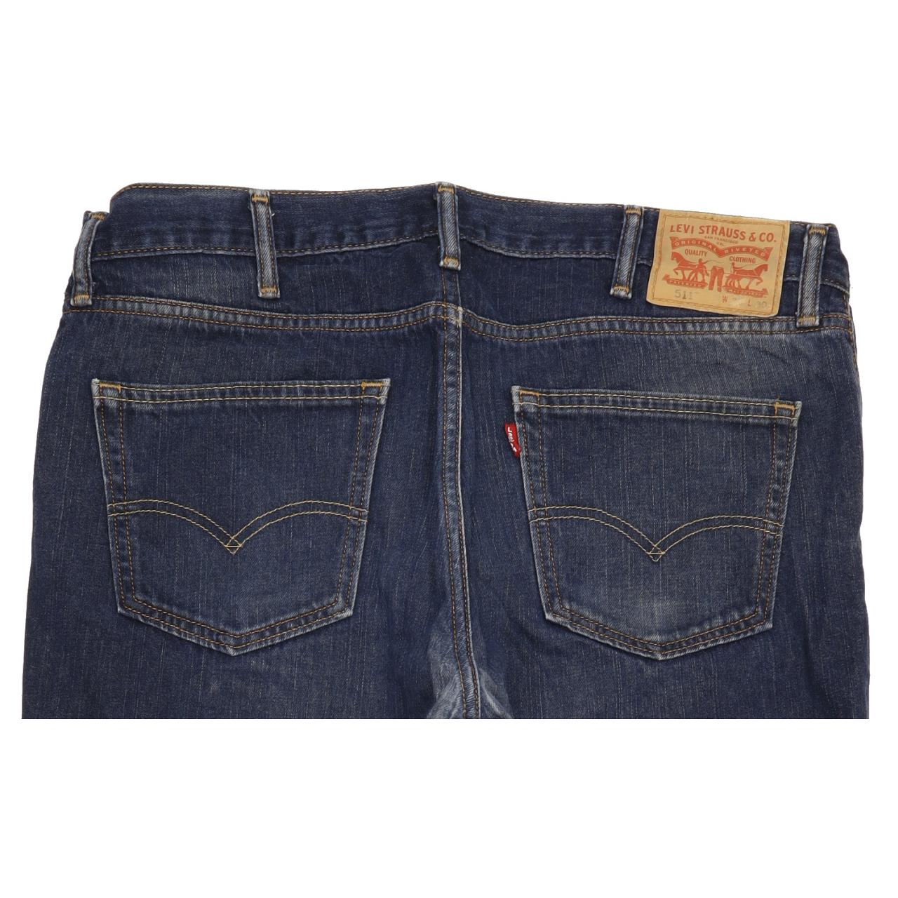 Levi's 511 Men Blue Straight Slim Jeans W38 L29