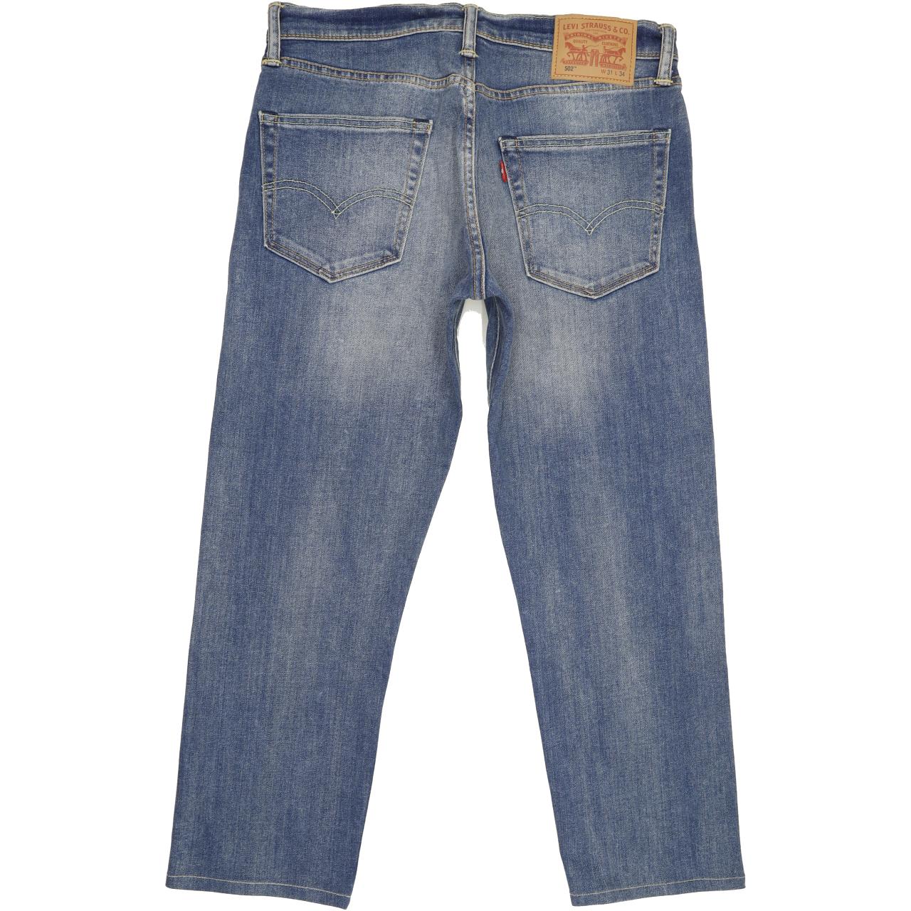 Levi's 502 Men Blue Straight Regular Stretch Jeans W31 L26