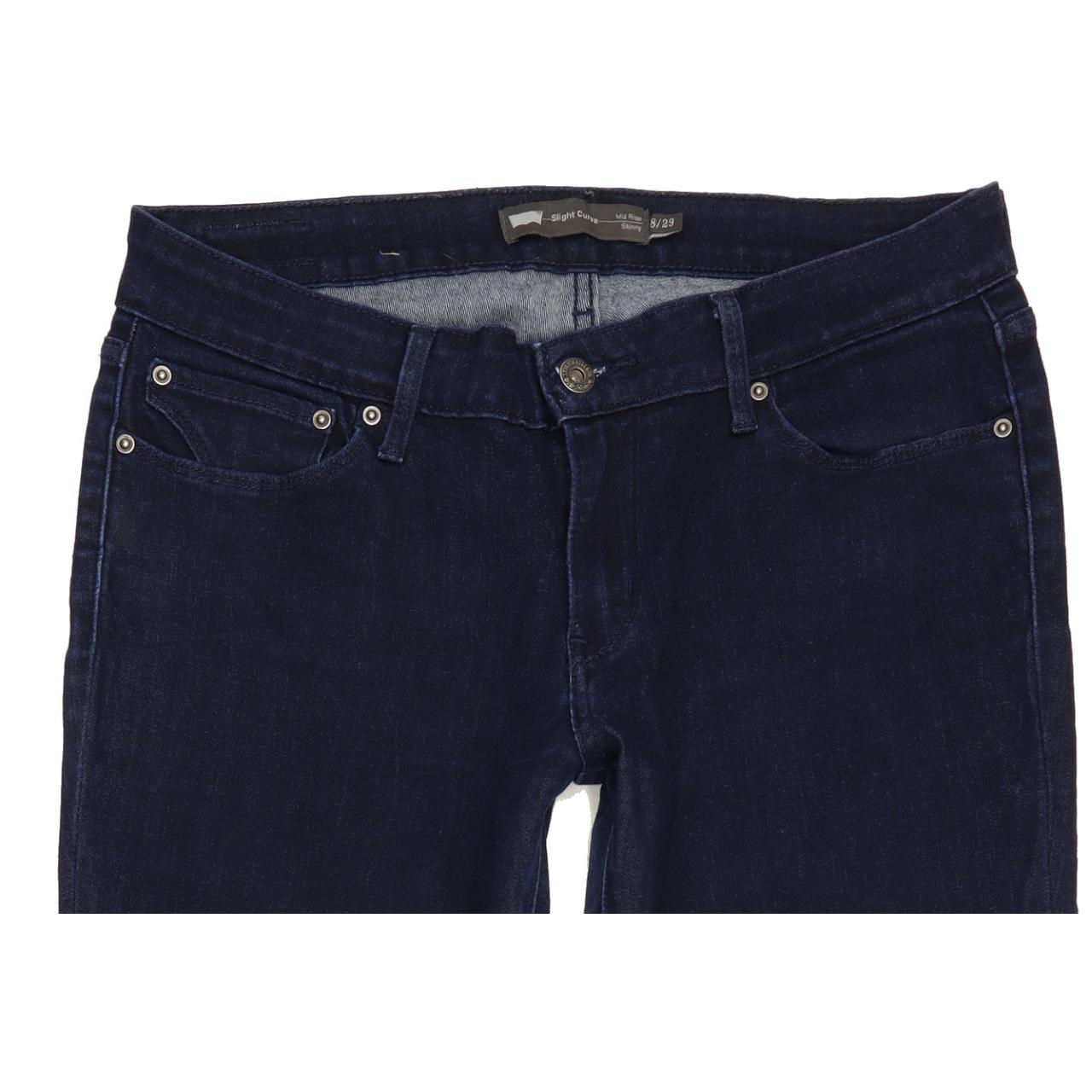 Levi's Slight Curve Women Navy Skinny Slim Stretch Jeans W29 L32