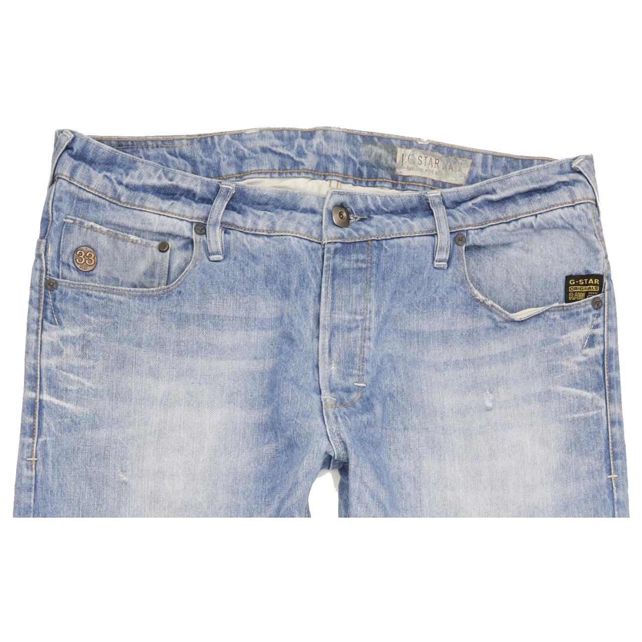 G-Star Heller Men Blue Straight Regular Jeans W36 L34