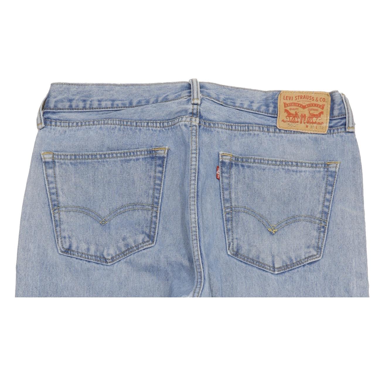 Levi's 505 Men Blue Straight Regular Jeans W36 L31